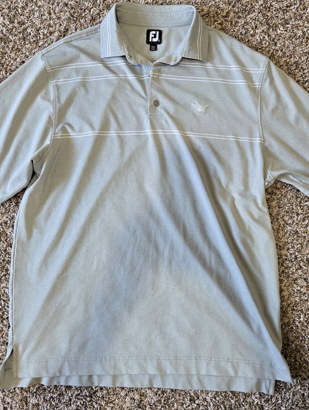 FootJoy Active Performance Golf Polo Shirt Mens Size XL Gray Stretch